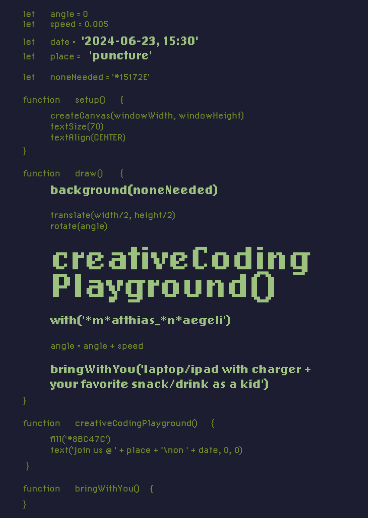 Creative Coding Playground